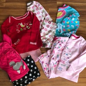 5 PAIR of Toddler 18M - 2T PJ’s (4 winter sets)
